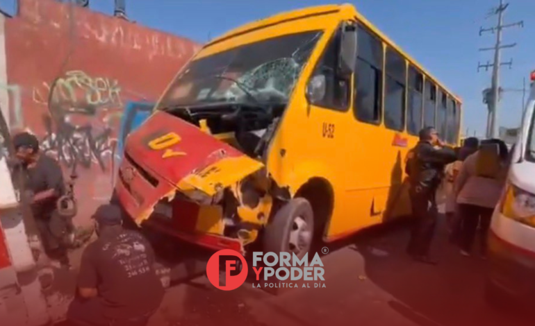 Choque entre unidades de la ruta 10 y M1 deja dos mujeres lesionadas en Las Torres