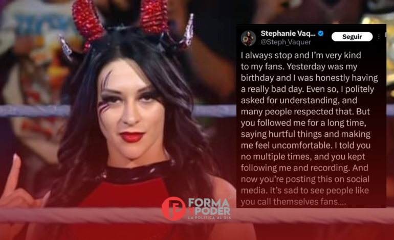 Stephanie Vaquer denuncia en redes sociales un encuentro incómodo con un «aficionado»
