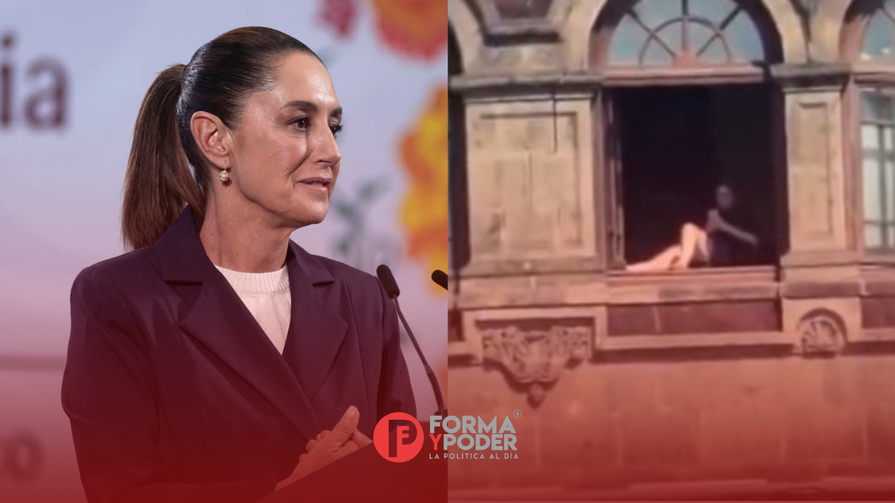 Mujer que aparece en video tomando el sol en Palacio Nacional ha sido sancionada, confirma Sheinbaum