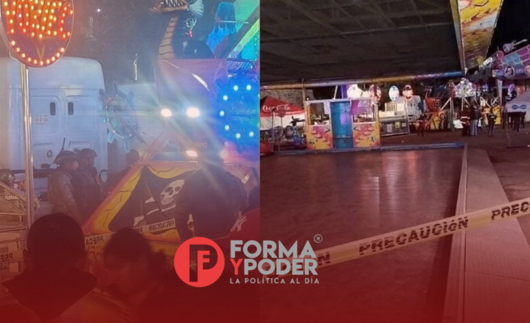 Joven pierde la vida tras caer de juego mecánico en la Feria de las Flores de Huauchinango