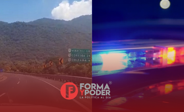 Delincuentes en falsa patrulla asaltan a familia en la autopista Puebla–Orizaba