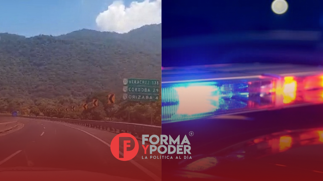 Delincuentes en falsa patrulla asaltan a familia en la autopista Puebla–Orizaba