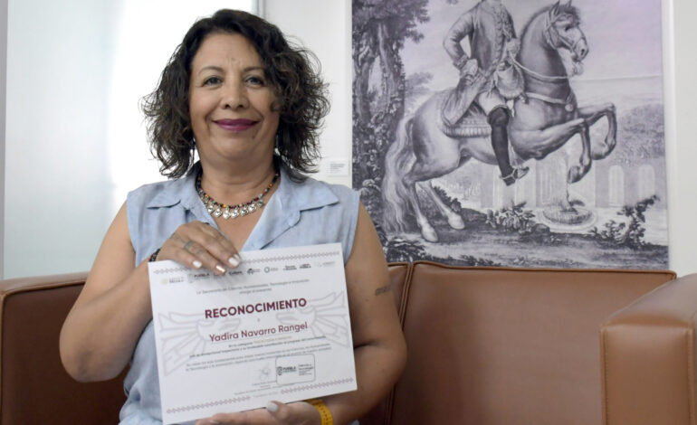 Recibe académica BUAP reconocimiento del SECIHTI