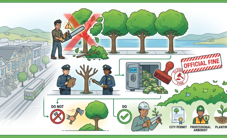 El costo de la «poda libre»: San Francisco impone multa récord de 50 mil dólares a un vecino