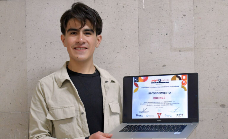 Estudiante BUAP obtiene medalla de bronce en Infomatrix Puebla 2026