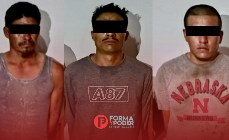 SSP detiene a tres hombres armados en el municipio de  Chinantla
