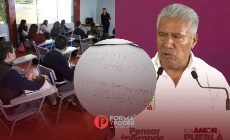 SEP Puebla plantea uso de detectores de metal en escuelas tras amenazas de tiroteo