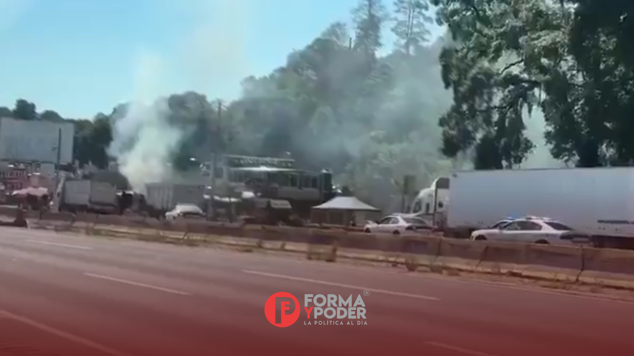 Conflicto entre sindicatos de la construcción deriva en enfrentamiento sobre la autopista México-Puebla