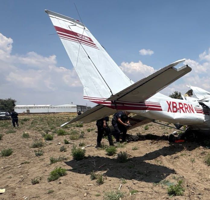 Cae avioneta en Huejotzingo; mueren tres personas