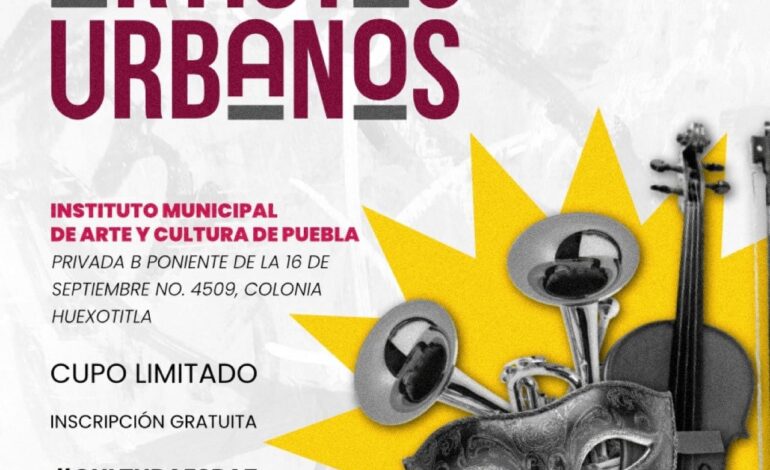 Puebla lanza convocatoria para artistas urbanos 2026