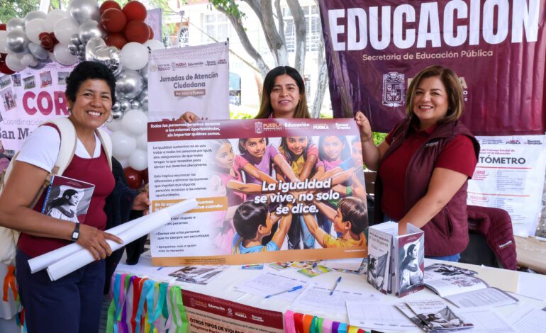 Fortalece SEP atención sobre servicios educativos en San Martín Texmelucan