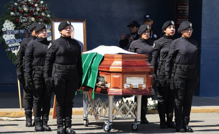 SSP despide a policía fallecido en cumplimiento del deber