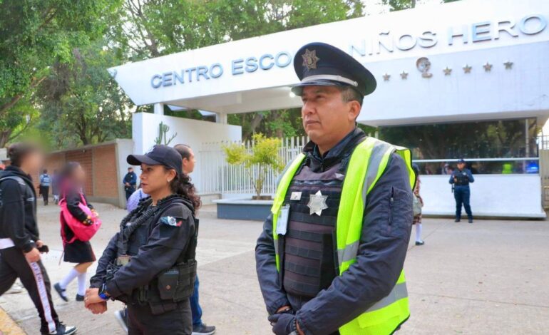 Refuerza SSP despliegue operativo para un regreso a clases seguro en Puebla