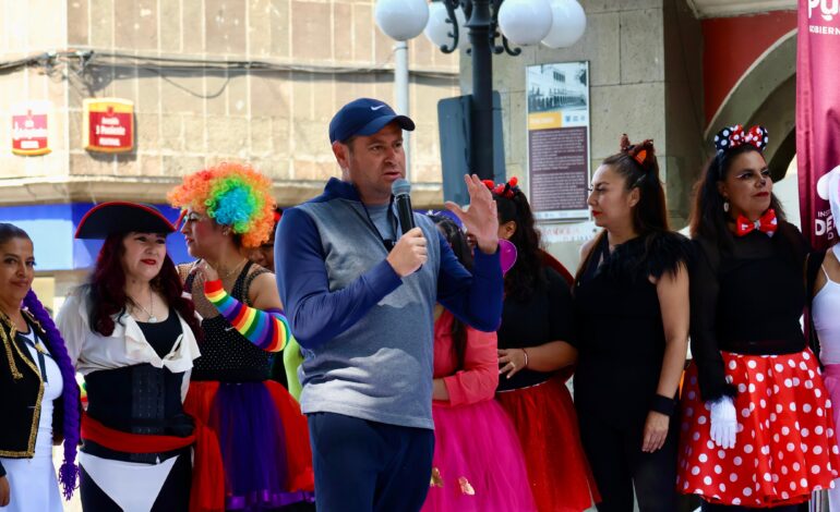 Ayuntamiento de Puebla realizó gran activación física para festejar a la niñez