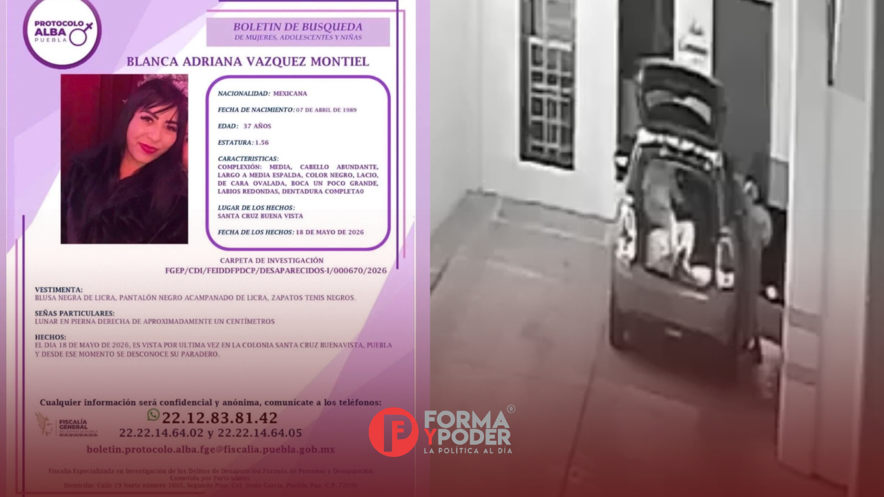 FGE emite ficha de búsqueda de Blanca Adriana Vázquez, mujer desaparecida tras acudir a una clínica estética en Puebla