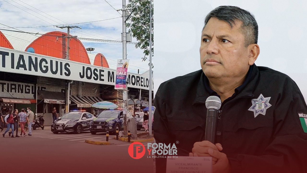 Gobierno de Puebla y Ayuntamiento reforzarán seguridad en el mercado Morelos tras recientes hechos violentos