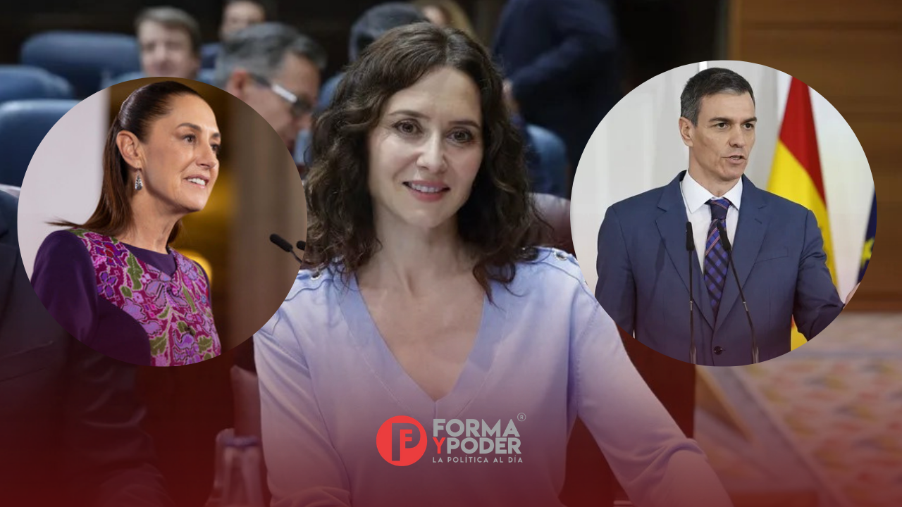 Díaz Ayuso acusa a Sheinbaum y al presidente español Pedro Sánchez de boicotear su gira en México