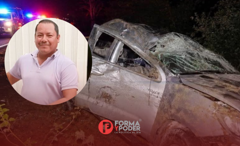 Alcalde de Ahuatlán y sus dos hijas resultaron heridos de gravedad tras volcadura; fallece titular del Registro Civil municipal