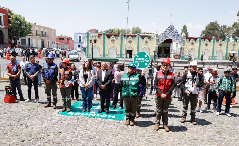 Se reporta participación de más de 1.6 millones de poblanos en el Simulacro Sísmico Nacional 2026