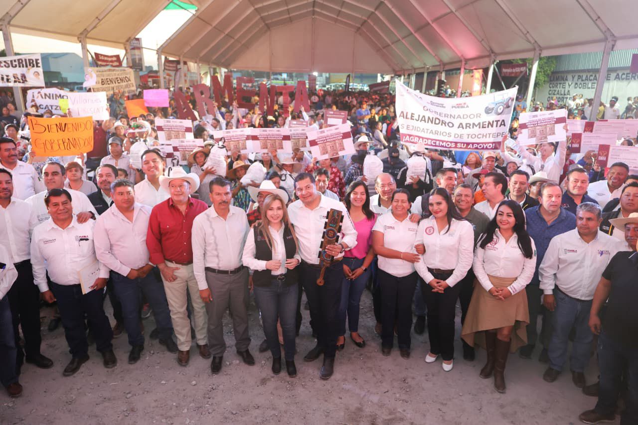 Alejandro Armenta encabeza banderazo de inicio a modernización de la carretera federal San Hipólito-Xalapa