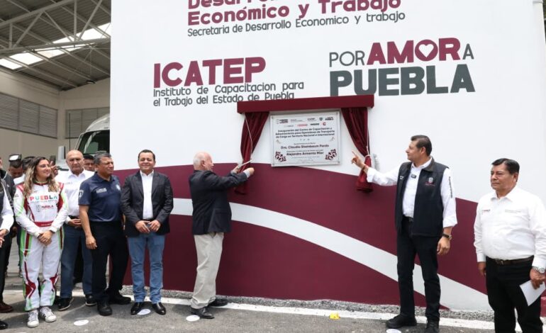 Gobierno de Puebla inaugura el primer centro de capacitación de operadores
