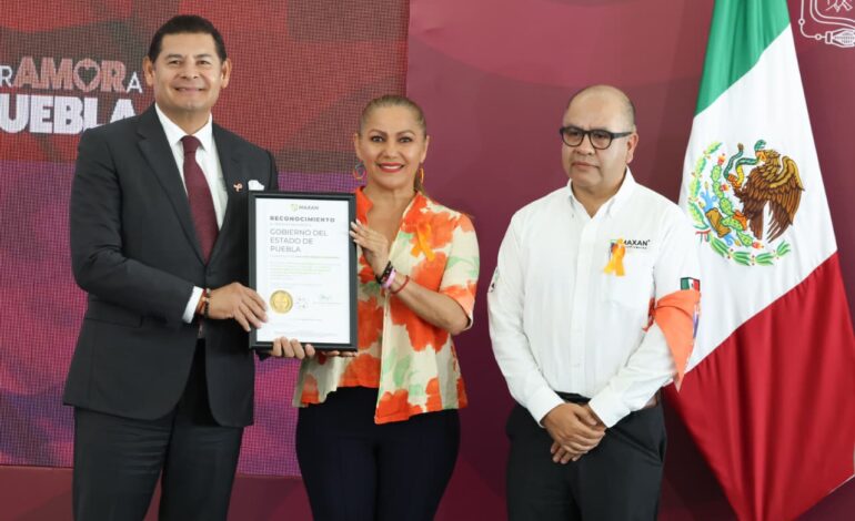 Gobierno de Puebla recibe reconocimiento por el mayor número de centros de trabajo certificados en Igualdad laboral
