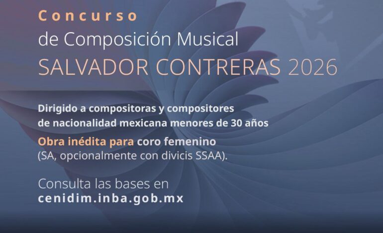 Convocan a jóvenes al Concurso Salvador Contreras 2026