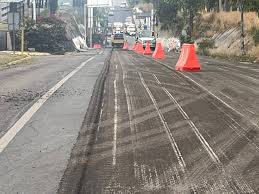 Sigue cierre parcial en la autopista México-Puebla por  pavimentación