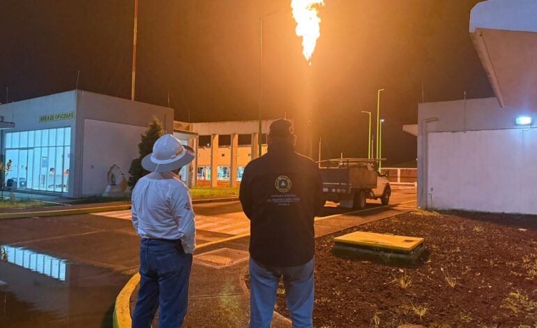 Supervisa Protección Civil Estatal quema controlada de Gas LP en Xicotepec 