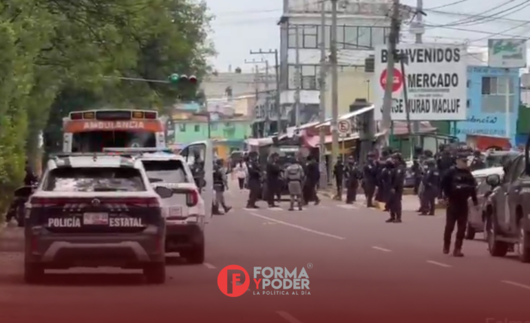 Tres personas resultan lesionadas tras balacera en inmediaciones del mercado Morelos
