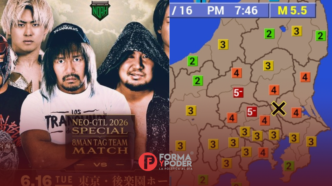 Terremoto de magnitud 5.5 en Japón interrumpe un espectáculo de Pro Wrestling NOAH