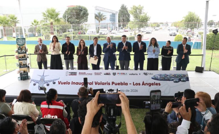 Volaris inaugura la ruta Puebla-Los Ángeles