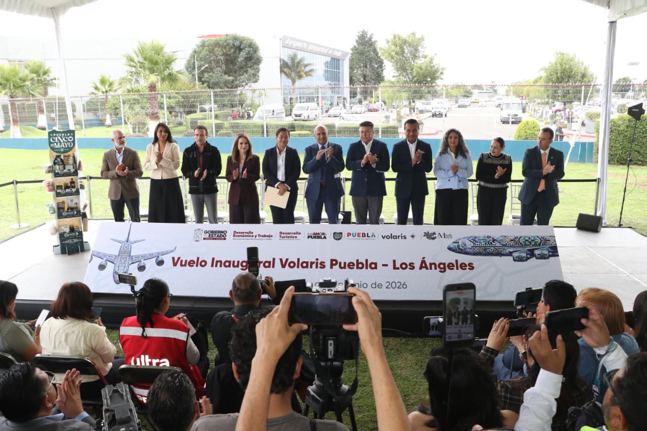 Volaris inaugura la ruta Puebla-Los Ángeles