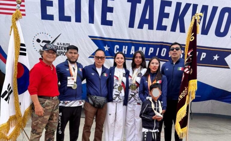 Atletas Poblanos destacan en torneo en torneo internacional de Taekwondo en California
