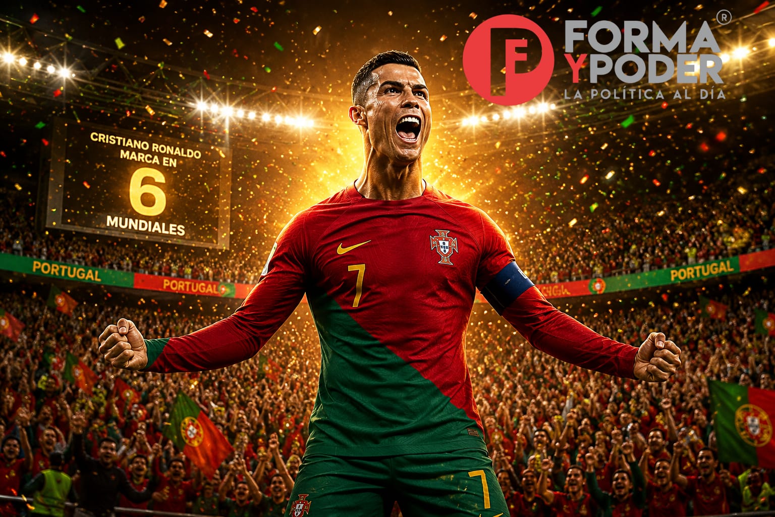 Cristiano Ronaldo hace historia: marca en seis Mundiales distintos