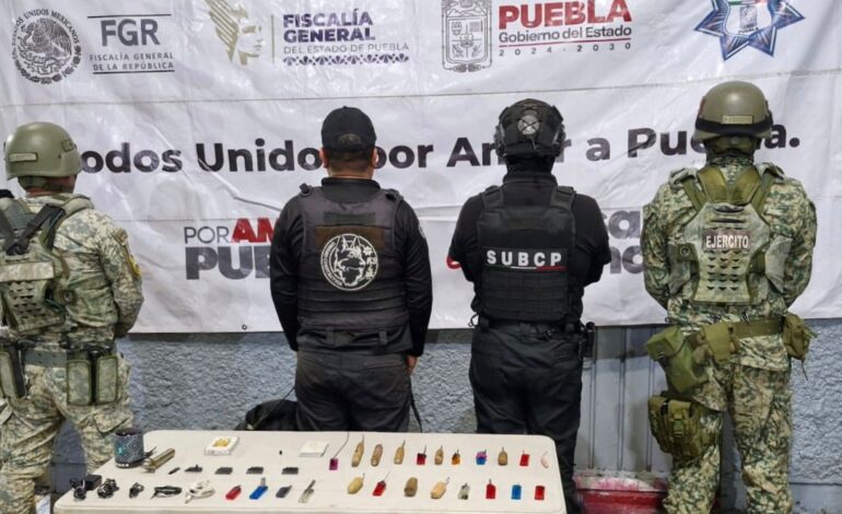 SSP y DEFENSA encabezan operativo de revisión en el penal de San Pedro Cholula