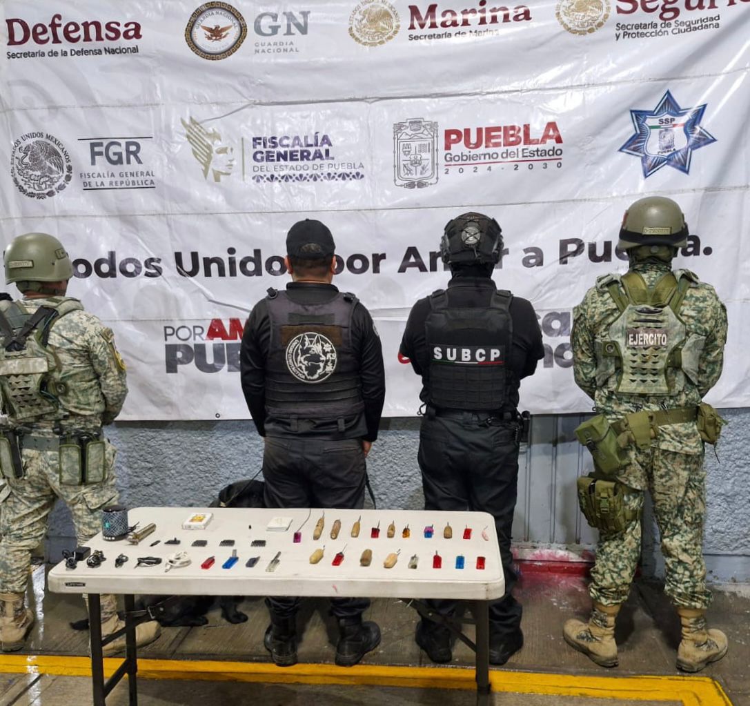 SSP y DEFENSA encabezan operativo de revisión en el penal de San Pedro Cholula