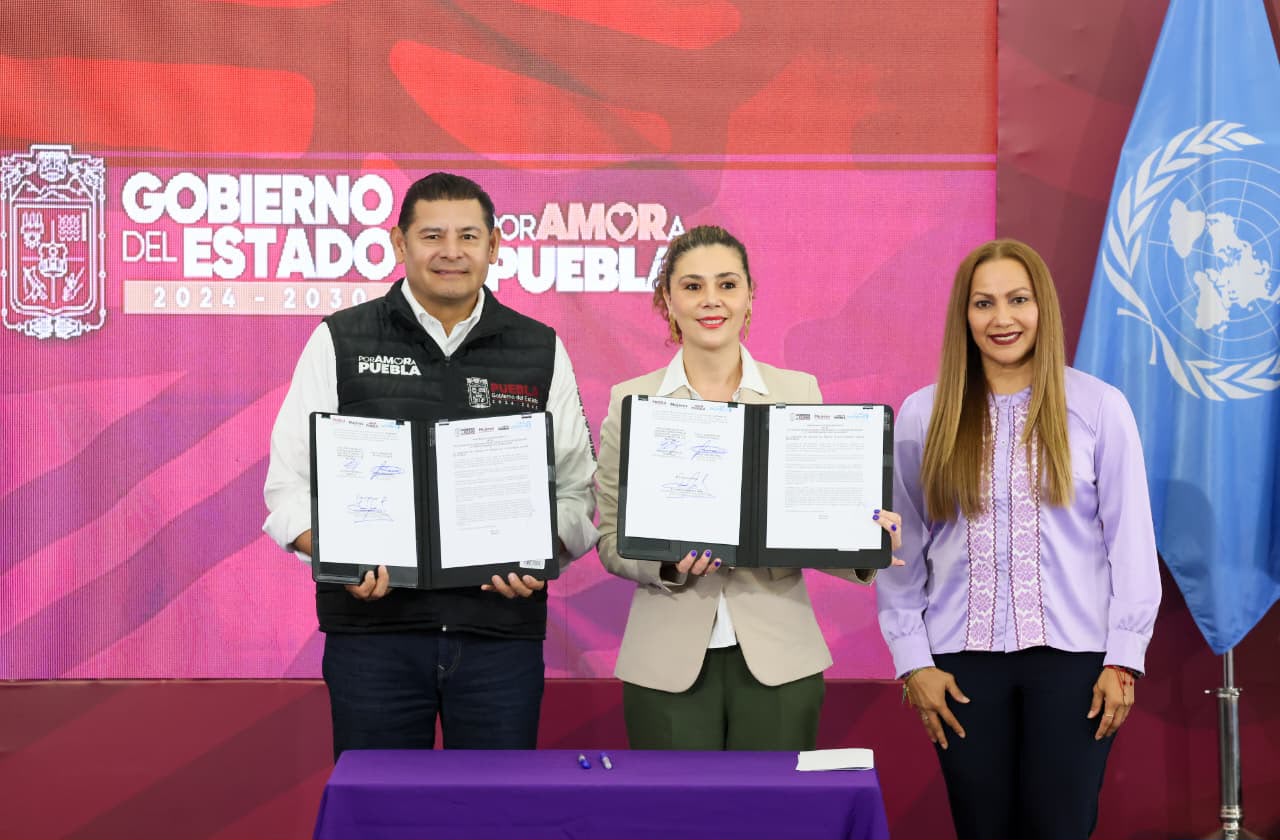 Gobierno del Estado de Puebla firma acuerdo de cooperación con ONU Mujeres