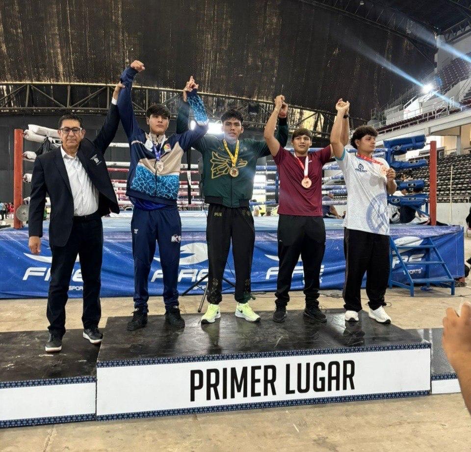 Triunfa estudiante del CONALEP Puebla en el Festival Olímpico de Boxeo 2026