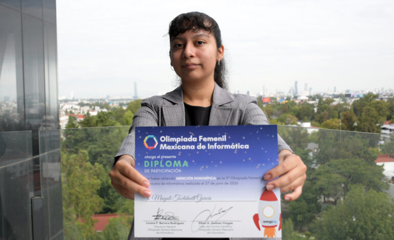 Egresada BUAP gana medalla de oro en la Olimpiada Mexicana Femenil de Informática