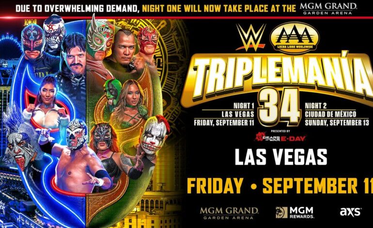 La primera noche de Triplemanía 34 se traslada al MGM Grand Garden Arena por alta demanda
