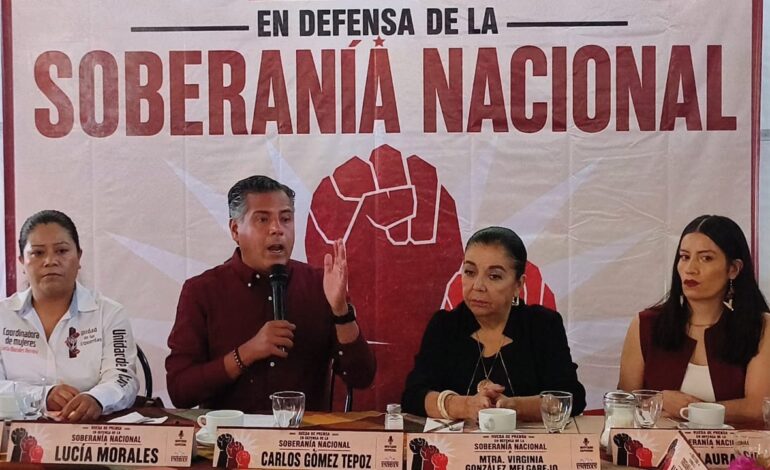 Académicos y fundadores de Morena llaman en Puebla a defender la soberanía nacional