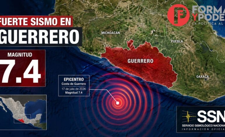 Temblor de 7.4 sorprende Guerrero y activa protocolos de emergencia inmediatos