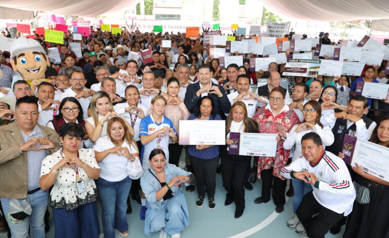 Entrega Gobierno de Puebla apoyo a productores del campo en Tehuacán