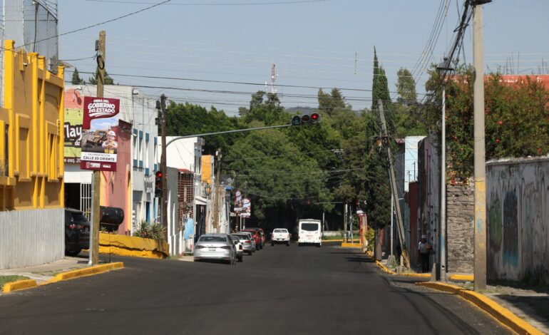 Concluye Gobierno de Puebla obras de pavimentación en cuatro importantes avenidas