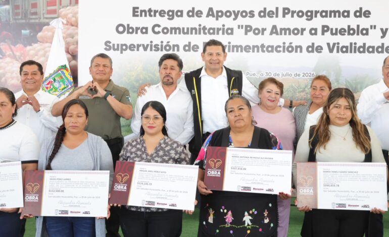 Destinara Gobierno de Puebla 2.5 millones de pesos en obra comunitaria en Huixcolotla
