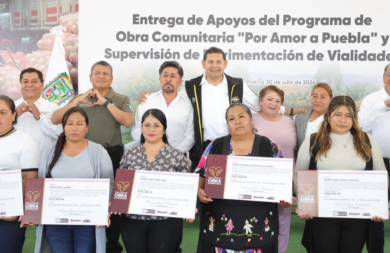 Destinara Gobierno de Puebla 2.5 millones de pesos en obra comunitaria en Huixcolotla