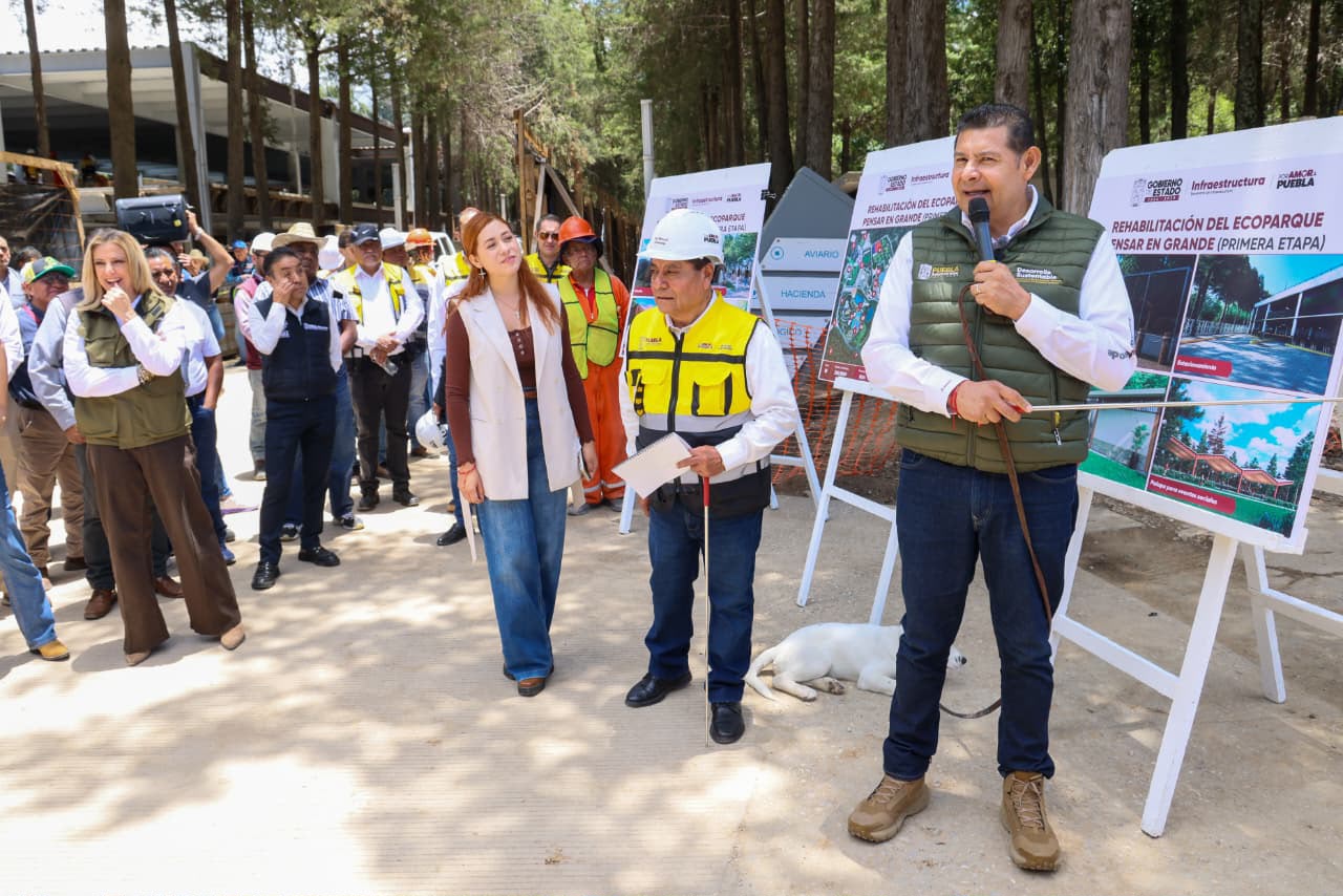 Realiza Alejandro Armenta supervisión trabajos de contrucción del Ecoparque «Pensar en Grande»