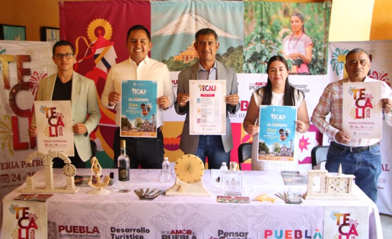 Fomenta Gobierno del Estado de Puebla llegada de turistas en Tecali de Herrera