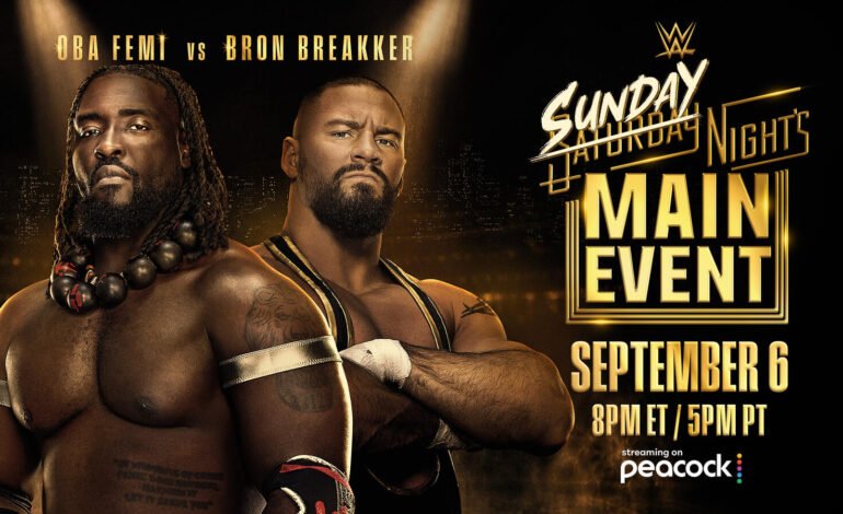 Oba Femi y Bron Breakker chocan en Sunday Night’s Main Event